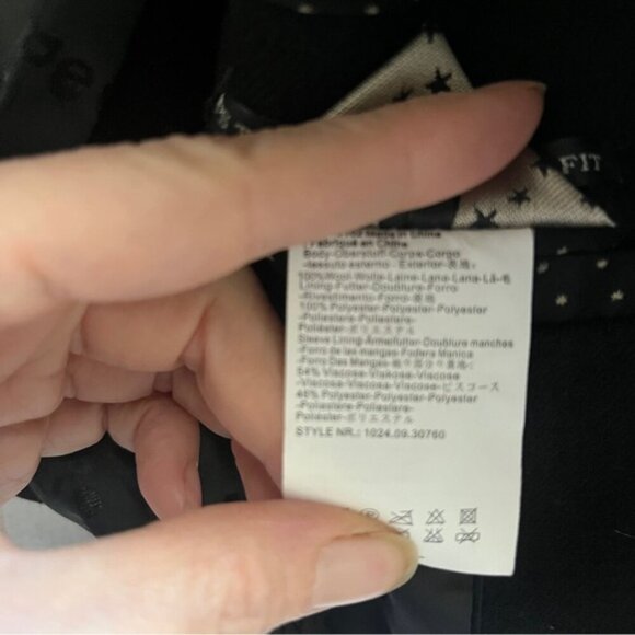 Maison Scotch wool tuxedo Blazer Sz 1 17” PTP - Picture 6 of 9